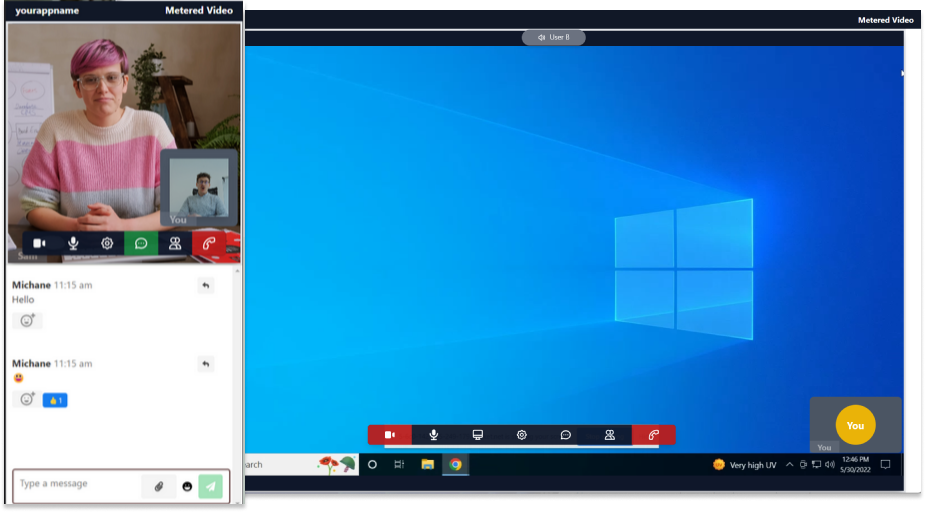 Video Call and Video Chat Embed